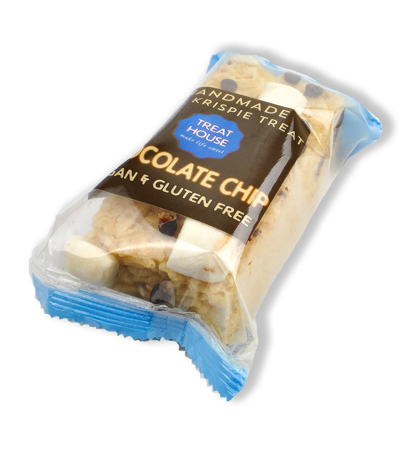 Box of 12 VEGAN Chocolate Chip Rice Krispie Treat Bars