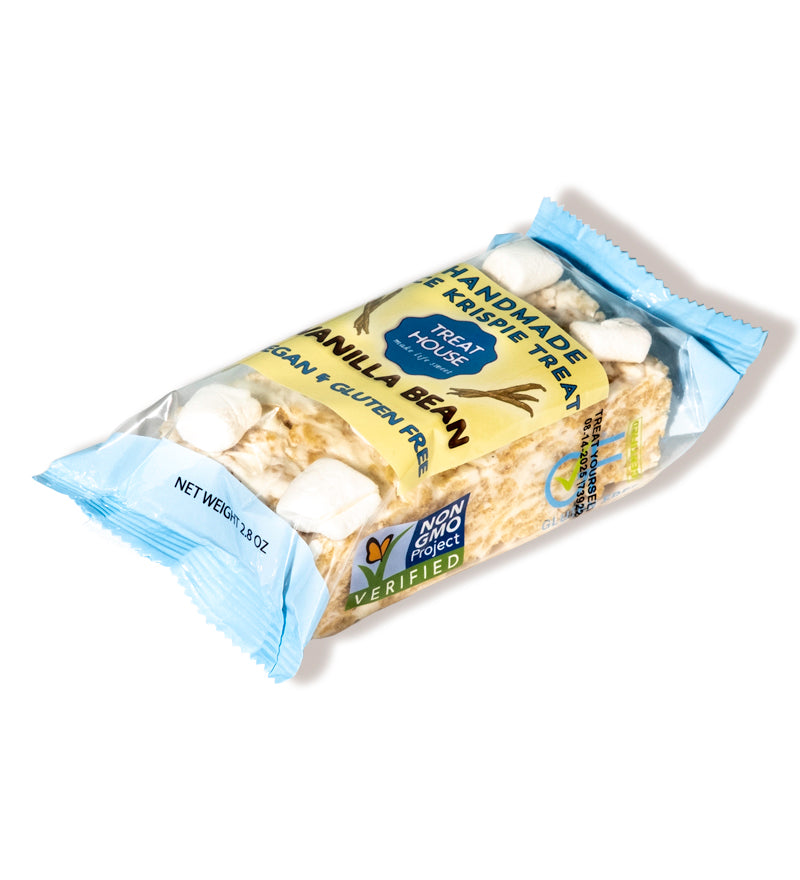 Box of 12 VEGAN Vanilla Bean Rice Krispie Treats
