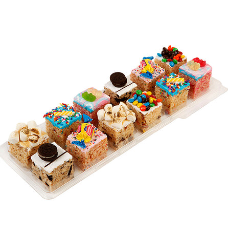 Assorted Krispie treat tray
