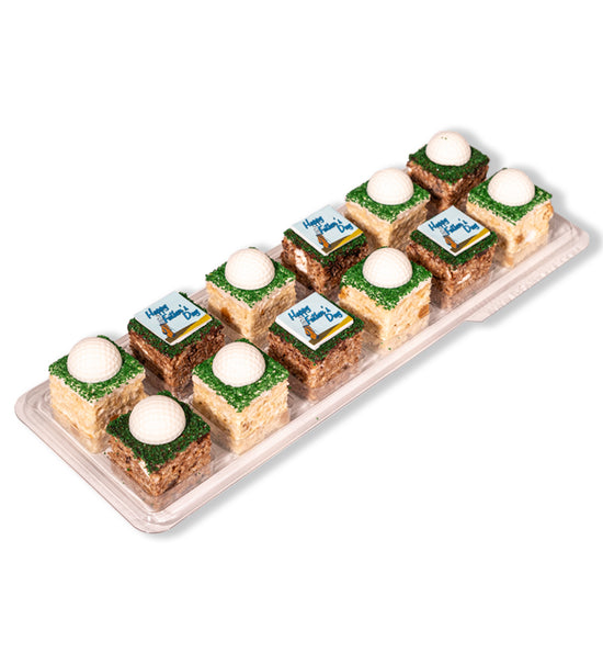 12 PACK OF FATHER'S DAY THEMED RICE KRISPIE TREATS